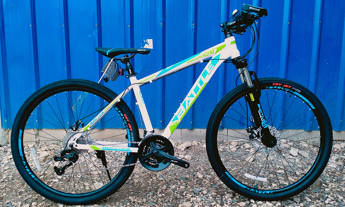 Велосипед Battle Subdural 520 27.5" (2021) 2021 Бело-синий